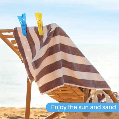 Beach Towel Clips Chair Clips Towel Holder - Plastic Hanging Clip Clamps for Outdoor Use